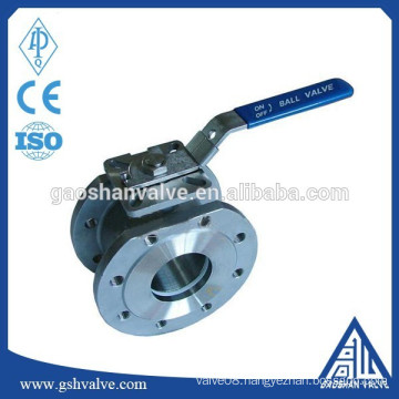 wafer type ball valve with ISO mounting